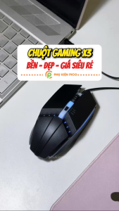 Chuột có dây Gaming X3 1600 DPI USB Led RGB đổi màu chuột máy tính văn phòng chơi game giá rẻ