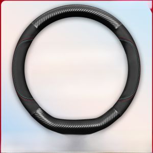 No Sewing Steering Wheel Cover for BYD M6 Car Accessories Sport Style Universal Season Natural Fiber 38cm Diameter