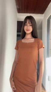 FASHIONISTAKO Chona Dress  plain Dress  Bodycon Dress maxi dress   Small To large Fit Women Sale