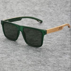 Retro UV-proof Bamboo Sunglasses Retro Classics Square Sunglasses For Women Men Fashion Vintage Frame Sunglasses