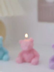 Simulated teddy bear aromatherapy candle gift box birthday gift for women to give to best friends creative niche gift for teachers and classmates graduation gift