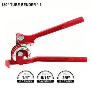 XMSJ | 3-in-1 New Tube Bender 1/4" 5/16" 3/8" Brake Pipe Rolling Brass Copper Tube Manual Bending Tool Fuel Brake Pipe Bender Hand Tool