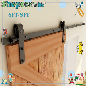 6FT/8FT Rel Pintu Geser Untuk Barn Door Rel Pintu Geser Industrial Barn Door Sliding Rel Pintu Sleding
