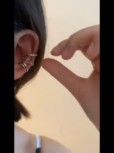 Bộ Combo 3 Chiếc Khuyên Tai Tròn Kẹp Vành Tai Không Cần Xỏ Lỗ Cá Tính Thời Trang Set Phụ Kiện Phong Cách Retro Đơn Giản Không Dị Ứng Khí Chất KT-172