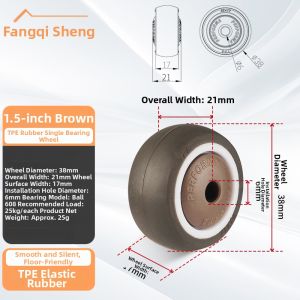 FANGXIANSHENG | Silent Swivel Caster Wheel