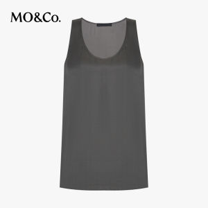 MO&Co. | Mulberry Silk Loose U-Neck Vest