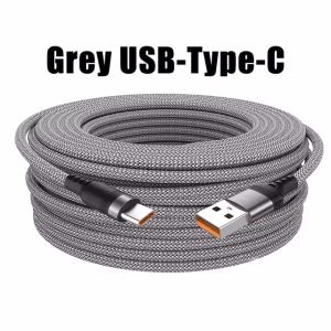Universal  USB Type C Cable 5A Super Fast Charge Cable 1m 2m3m 5m 8m Extend Data Cable For iphone 15 Samsung Huawei Xiaomi PS4/5