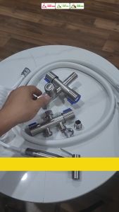 Van nước chia 3 cổng xả Chất liệu SUS Inox 304 ren 20mm 21mm Minh House