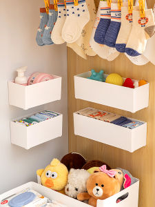 กล่องเก็บของสำหรับเด็กแรกเกิด กล่องเก็บผ้าเช็ดปาก ผ้าเช็ดหน้า ชุดเด็ก ถุงเท้า กล่องใส่เสื้อผ้าติดผนัง กล่องใส่เสื้อผ้าเด็ก กระดาษชำระ กล่องใส่ของใช้เด็ก
