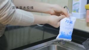 10pcs Extra Thick 5 Size Reusable Ice Bag Pack Water Injection Cooler Frozen Food Seafood Storage Air Batu Sejuk Beg Ais 冰袋