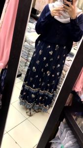 Rok Plisket Motif Lily By ZR Fashion