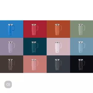 TYESO Thermal Tumbler Flask 900ml 1200ml Water Bottle Car Cup Vacuum Insulated Tumbler Stainless Steel Coffee Cup