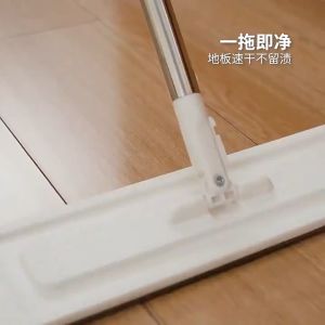 🥇ผ้าขี้ริ้วฟรี 2ผืน ไม้ถูพื้น 2in1 แผงยาวขึ้น 36CM มือสะท้อน ไม้ถูพื้นหัวแบน แบน รีดน้ำ ม็อบถูพื้น เช็ดพื้น