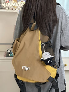 Retro Japanese Style Outdoor Sports Backpack Cycling Crossbody Bag Archery Bag Large Capacity Single Shoulder Diagonal Bag for Men And Women