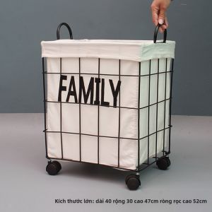 Luxury Laundry Hamper Clothes Basket with Lid Home Use Storage Basket for Dirty Clothes Nordic Style Bedroom Storage Bin
