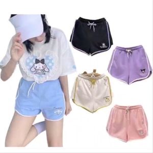 New Fashion Cute Cartoon Embroidered Casual Shorts Kuromi Shorts