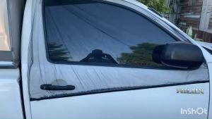 มุ้งรถยนต์ แบบยืดหยุ่น มุ้งรถเก๋ง size จัมโบ้ 140x95  cm "มีติดรถไว้ ยามค่ำคืน" บังแดด กันยุง ระบายอากาศดี สินค้าไทย ได้มาตฐาน