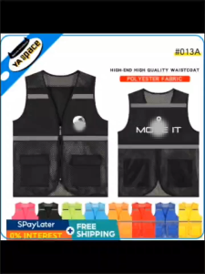 Reflective Safety Workwear Vest Customized Customized Logo Mesh Vest Professional Uniform