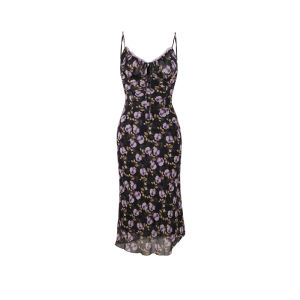 Beach & Holiday Style Print Halter Dress Long