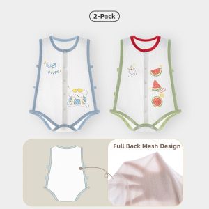 TONGLIANCHUXIN | Slim Sleeveless Summer Ice Slub Cotton Onesie