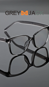 Grey Jack Kacamata Antiradiasi Blueray TR90 Model Kotak Ringan Stylish Pria Wanita Bisa Lensa Minus Antiradiasi Blueray Bluecromic 8646