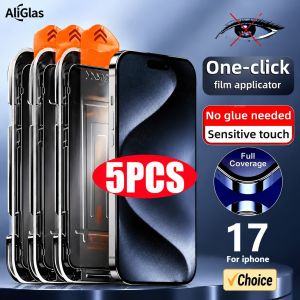 5PCS Privacy Screen Protector For iPhone 17 16 Pro Max Dust Free Installation Protector For iPhone Air 16e 16Plus Anti-Spy Glass