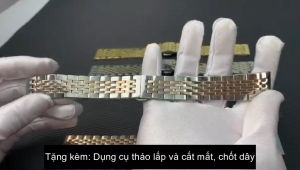 Dây đeo đồng hồ thép Inox đúc nguyên khối size 22mm 20mm 18mm dây đồng hồ kim loại nam nữ khóa bướm cao cấp quai Casio