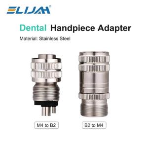 ELIJAH Dental Handpiece Adapter Dental Turbine 4 Holes 2 Holes Changer Connector For High Speed Handpiece Spare Part Dental Tool