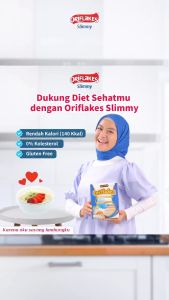 ORIFLAKES SEREAL ASAM LAMBUNG | BAHAN HERBAL ALAMI | DIET SLIMY350 GRAM