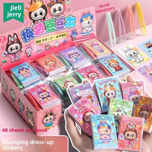 JIELI | Cute Portable Sticker Book Cute Cartoon Childrens Educational Toy