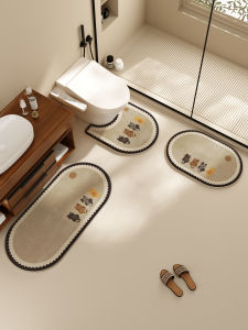 YINSHANG | Anti-slip Absorbent Bathroom Floor Mat Set