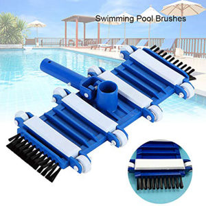 【COD/Original】14 Inch Swimming Pool Vacuum Head with Brush Suction Wheel Suction Head Cleaning Tool