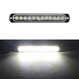 KEVANLY | 1/2pcs Truck Grid Flash Side led strobe 24V 12LED Tail Rear Lamp Turn Stop Brake Signal Lights White/Yellow Trailer Beacon Lamp