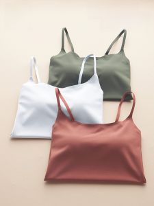 MiiOW | Ice Silk Strap Vest Womens Inner Wear Summer Base Layer Outerwear Beautiful Back Bra Integrated Chest Pad Sleeveless Top