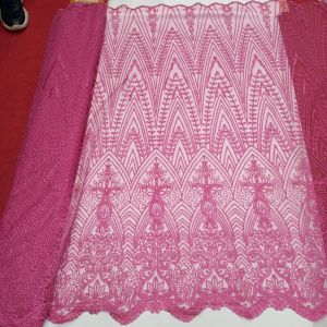 Bahan tile bordir elisab / harga tertera persetengah meter