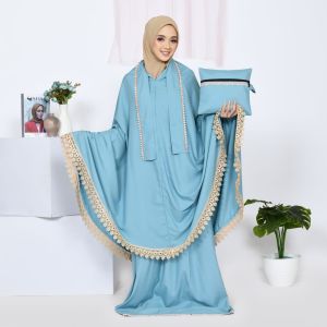Mukena Dewasa Katun Premium Jumbo Adem Mukenah Katun Mewah