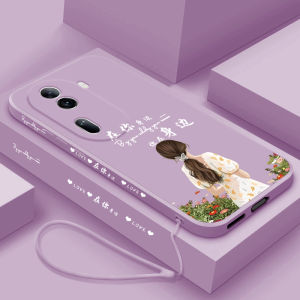 Cute Liquid Silicone Phone Case for Oppo Reno11 Girls Full Cover Protective Soft Shell Couple Style Environmentally Friendly