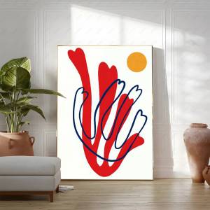 Bandai | Modern Flower Minimalist Poster Wall Art Poster Sticker for Living Room Bar Bedroom Home Decoration