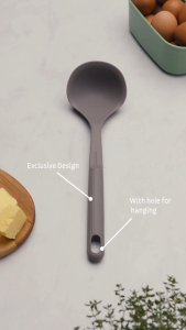 Tramontina Softta Silicone Soup Ladle with 15ml and 40ml Measuring Marks