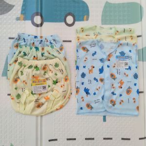 3 setel baju kutung dan celana pop bayi / perlengkapan bayi murah