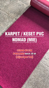 [Martha Karpet] Karpet PVC Bihun Mie Lebar 40 cm (Dijual Meteran) - All Collour