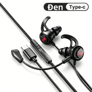 OLAF | Tai Nghe Chơi Game Có Dây Type-C/3.5mm Có Micrô Tai Nghe Nhét Tai Âm Thanh Nổi Hifi Bass Điều Khiển Âm Lượng Cho Điện Thoại/máy Tính Bảng
