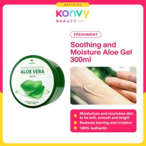 Freshment Soothing And Moisture Aloe Gel 300ml (Soothing and Hydrating Moisturizer for Total Body Moisture and Skin Relief Lightweight and Non-Greasy)
