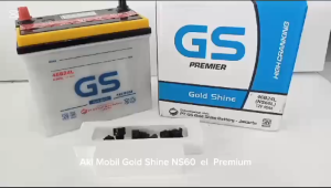 Aki Mobil Grand Livina/Corolla Series/Honda City/Travela/Karimun/Baleno/Capella Gold Shine NS60L PREMIUM