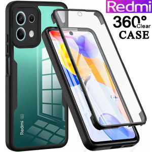 360 Full Cover Case For Redmi 14C 4G Shockproof Transparent Acrylic Front Back Double Sided Protection Phone Casing Xiaomi Redmi 14C Redmi14C
