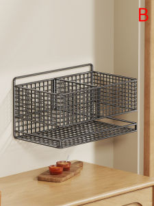 Wall Mounted No Drilling Storage Shelf Organizer