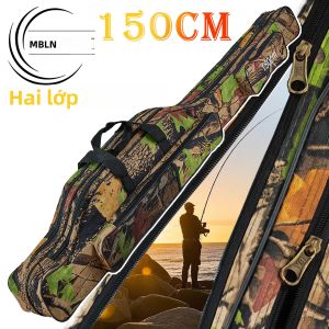 Túi Đựng Cần Câu Cá Gấp Gọn MBLN Chất Liệu Polyester Hai Lớp Có Quai Đeo Vai Chuyên Dụng