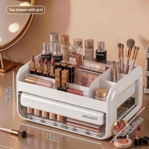 MMZECE | Dustproof Large Capacity Drawer-style Multi-layer Cosmetic Storage Box