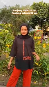 Setelan Wanita Kekinian Jumbo Calm Set Kaos Katun Combed 24s Apk Sablon M L XL XXL 3XL BISA DIBELI TERPISAH Oneset Terbaru Baju Atasan Dan Celana Ootd Hijab