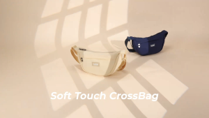 Túi đeo vai chần bông hình bán nguyệt NATOLI túi bánh bao vải canvas chống nước tốt-Soft Touch Crossbag T26